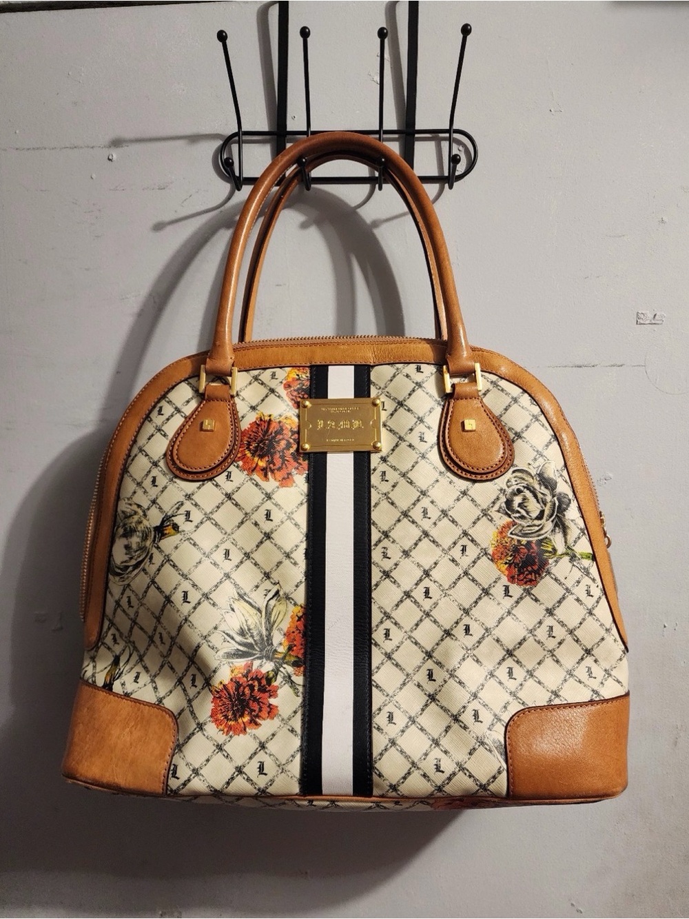 L.A.M.B. Marigold bowler bag